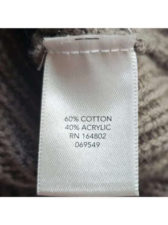 CJ Banks Sweater Womens 3XL Sage Green Textured Knit Pullover Cotton Blend - Picture 6 of 10